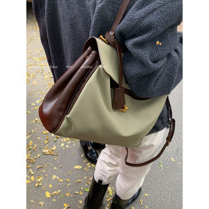 Retro Large Capacity Crossbody Bag Womens Commuter Kelly Handbag Fashionable Autumn Winter 2024 New Style Soft PU Leather