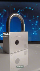 Vinero Iron Smart Padlock Fingerprint Bluetooth Water Resistant IP65