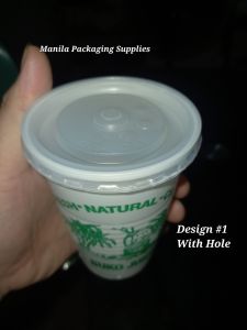 (100 pcs) Buko cup Set  12 oz With Lid and with Sealer