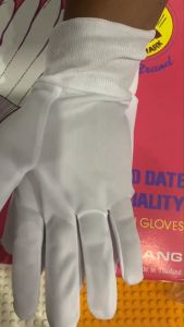 ถุงมือจราจร ถุงมือสีขาว ถุงมือทหาร ตำรวจ รปภ.