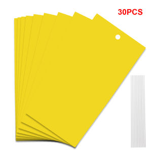 30/50 pcs Yellow Double-sided Flying Insect Catching Control Sticker Insects Glue Sticky Board Trap for Greenhouse Home Garden