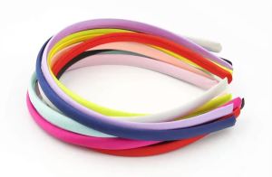 10 Chiếc 10Mm Sáng Satin Đầu Đế Trống Viền Thiết Lập Cho Tóc Trang Sức Làm DIY Trẻ Em Gái Headband Co Giãn Tốt tóc Vòng Ban Nhạc
