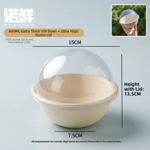 NUOXIAN | Disposable Oval Paper Bowl for Packaging Desserts