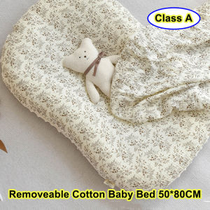 0-6Monthes Removeable Pure Cotton Newborn Bionic Bed Anti-pressure Baby Lounger Sleeping Nest 50*80CM