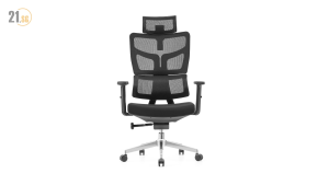 KARTER  OFFICE CHAIR WITH ADJUSTABLE HEADREST (MESCH BACK /FABRIC CUTTING FOAM SEAT WITH THREE CLASS LOCKING MECHANISM)REST