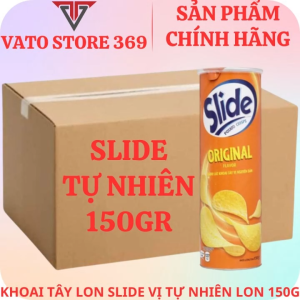 Bánh lát khoai tây SLIDE vị nguyên bản lon 145g