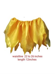 bottoms girls kid skirt/ COLOR YELLOW/ 1pc/2 layered skirt garterized