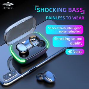 Mezone Y60 Wireless Headphone Bluetooth Original Gaming Headset 5.1 Earphone Two-way Talk Fast Charging Gaming Earbuds Touch Control With Microphone Waterpoof For OPPO Vivo Samsung Android