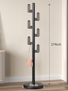 FAJIENUO | Minimalist Standing Coat Rack for Bedroom and Living Room Single Rod