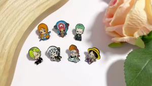 Bandai | Bộ 7 Huy Hiệu Anime One Piece Ghim Men Trang Trí Ba Lô Quần Áo Phụ Kiện Quà Tặng Lễ Hội Cho Học Sinh