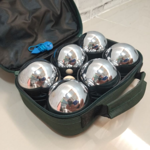 ลูกเปตองพร้อมกระเป๋า 1ชุด พร้อมอุปกรณ์ ลูกเปตอง ชุดเปตอง ลูกเปตอง อุปกรณ์กีฬา กีฬา ลูกเปตอง ลูกเปตอง 6 ลูก