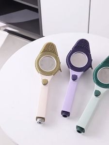 Kepala Pancuran Hujan Nosel Pemanas Air Kamar Mandi Rumah Tangga Kepala Pancuran Multifungsi Empat Kecepatan Yang Dapat Disesuaikan Kepala Pancuran Supercharged dengan Fungsi Pijat Kepala Shower Turbo With Filter Adjustable High Pressure Water Saving