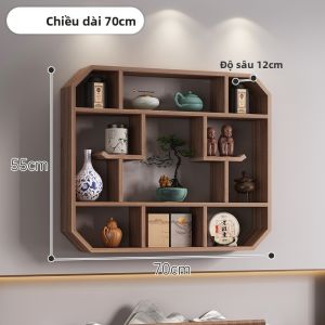 ZHUSHANXIA | Kệ Treo Tường Gỗ Đơn Giản