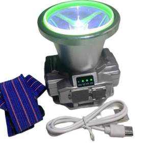 ĐÈN PIN ĐỘI ĐẦU V587 - 1000W CHIẾU XA LÊN TỚI 500M SẠC USB