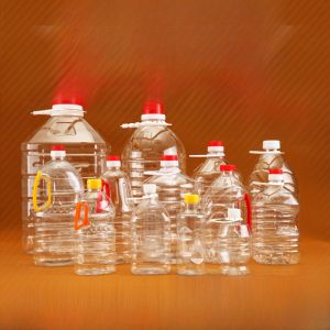 ขวดพลาสติกใสเกรดอาหารหนาพร้อมฝาปิดปากขนาดใหญ่ความจุขนาดใหญ่ใช้ในบ้านถังเก็บน้ํามัน 5 ลิตร