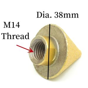 Đầu Mài Kim Cương M14 Dao Cắt Lỗ 38mm Dụng Cụ Khoan Gạch Cắt Gạch Men Dùng Cho Đá Cẩm Thạch Bê Tông Dụng Cụ Xây Dựng