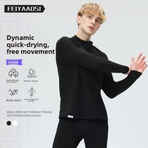 FEIYAAOSI | Mens Warm Skiing Quick-Dry Underwear Set for Outdoor Climbing and Professional Sports