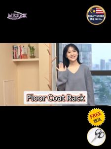 Solid Wood Floor Coat Rack Stand Clothes Handbag Towel Hanger Bedroom Living Room Penyangkut Baju Rak Tuala Kayu