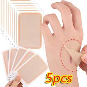 5ชิ้นเทปปกปิดรอยสักแบบบางพิเศษกันน้ำใช้ได้ทั้งชายและหญิงคลุมทั้งหมดสติกเกอร์ปกปิด Penutup Bekas Luka ชั่วคราวสำหรับปกปิดแขน