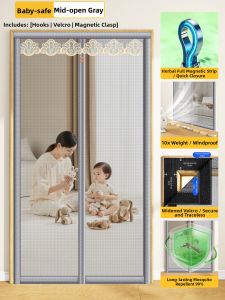 SHULIAN | Magnetic Mosquito-Resistant Net Door for Maternal and Infant Home Use