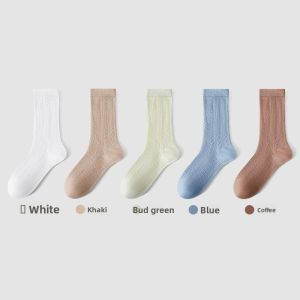 miiow | Cat Person Womens Socks 2025 New Summer Thin Mid-Calf Sport Socks Anti-Odor Quick-Dry No-Pick Cotton Polyester Spandex Blend