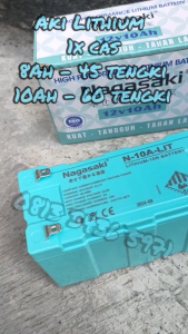 Toko RESMI Aki Lithium 12V 8Ah & 10Ah (HARUS dicas charger lithium) Sprayer Elektrik Nagasaki Nagawa Tengki Alat Semprot accu baterai Alat Semprot Pertanian bunuh hama disinfektan otomatis 2in1 manual mesin semprot cba swan dgw topagri..