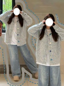 Extra Large Size Womens Embroidered Straight Leg Jeans Slimming Wide Leg Pants for Pear Shaped Body High Waist Denim Trousers