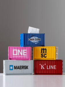 Metal Container Tissue Box Creative Retro Pumping Paper Box Handmade Customizable Container Tissue Box Decorative Ornaments