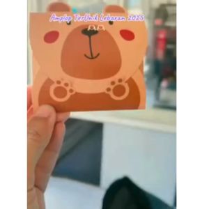 6 PCS AMPLOP LEBARAN IDUL FITRI 3D MOTIF ANIMAL 2025