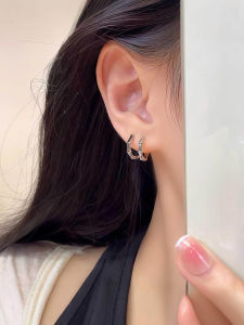 Pianist | Luxury Bamboo Style Earrings Fashion Versatile S925 Sterling Silver