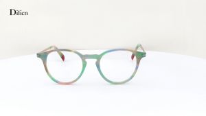 Dilicn Vòng Chất Lượng Cao kính thời trang Cho Phụ Nữ Và kính mắt cho nam Có Thể Thay Thế Ống Kính Đèn xanh dương Kính Acetate cả vành khung quang học YD1196