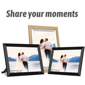 FRAMEO 10.1 10.5 15.6 Inch Smart WiFi Digital Photo Frame 1280x800 IPS LCD Touch Screen Auto-Rotate Portrait and Landscape Built in 32GB Memory Share Moments Instantly via Frameo App from Anywhere fift