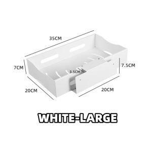 【SG Stock】Kitchen Storage Cabinet Pull-Down Basket Kitchen Organizer Space Saver Storage Boxes