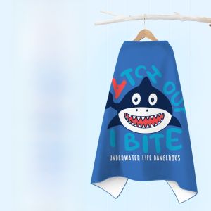 Quick Dry Swimming Towel Robe Portable Childrens Bathrobe Sun Protection Clothing Cover Male Female Kids Special Use Towel