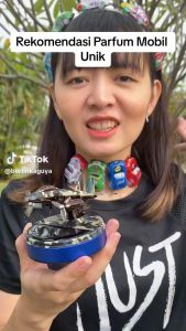 Parfum Mobil Tahan Lama Pajangan Dashboard Tempur Loreng Pewangi Mewah Pengharum Kabin Tenaga Matahari