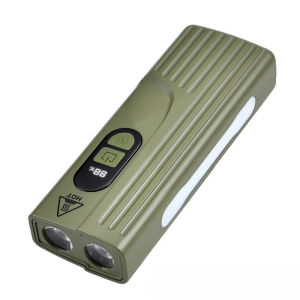 New Multifunction LED Flashlight Bicycle Light Red Blue Warning Digital Power Display Work Light Large Capacity USB C Torch