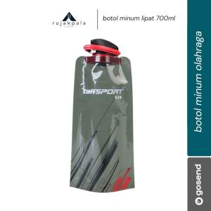 TaffSPORT Botol Minum Lipat Foldable Water Bottle BPA Free 700ml - S29 - Black