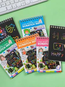 Creative Graffiti Scratch Art Childrens Day Gift Reward Small Prizes for Kindergarten Birthday Souvenir Cartoon Style Decorative Gifts