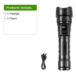 2000000 High Power LED Flashlights Type-C Rechargeable Torch Long Shot 1000M Waterproof Handlamp Outdoor Camping Fishing Lantern
