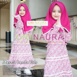 AMINAH DRES KIDS BY NIA RUMAISHA BAHAN KATUN JEPANG PLUS JILBAB
