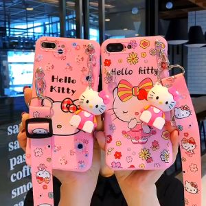 Holle Kiity Redmi A1 10 10A 10C 9 9A 9C 9T 8 8A 7 7A 6 6A 5 5A 4 4A Cartoon Holle Kiity Silicone Phone Case Doll Case Lanyard Holder