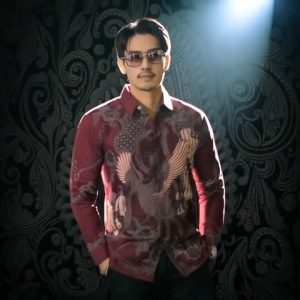 Kemeja Batik Pria Lengan Panjang Motif TerBaru Warna Marun // Couple Batik Ayah Dan Anak