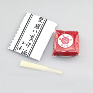 Creative Ceramic Clay Box Zen Buddha Hand Inkpad Porcelain Cup Box Tall Crown Jingdezhen Calligraphy Materials Seal Cutting Inkpad