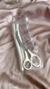 Set Gunting Alis 3pcs Pisau Cukur Rambut Rapi Merapikan Bulumata Eyebrow Trimmer