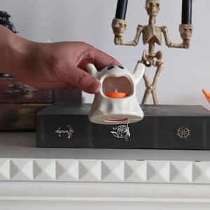 Lentera Hantu Ornamen Pesta: Lampu Ghost Lilin Halloween Dekorasi