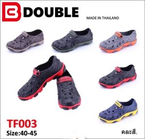 Double รองเท้ายางหุ้มส้น ยี่ห้อ Double รุ่น TF003 size 40-45