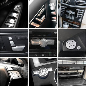 Mercedes-Benz E-Class W212 E300 E200L E260L Interior Dashboard Button Stickers Window Decoration Modification Accessories