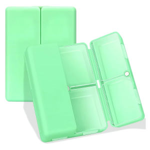 Daily Pill Organizer 7 Compartments Portable Travel Folding Tablets Case for Purse Pocket Vitamins Supplements Medication Holder