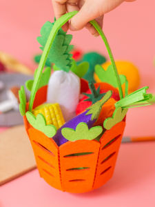 DIY Home Sewing Material Kit Unbleached Cotton Fabric Toys for Kindergarten Role Play Cooking Utensils Craft Game Corner