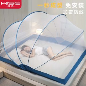 Internet Celebrity Folding Mosquito Net For Home 2023 New Arrival Installation-Free Mongolian Bag Drop-Resistant Kids Bedroom Single Classy Mosquito Net